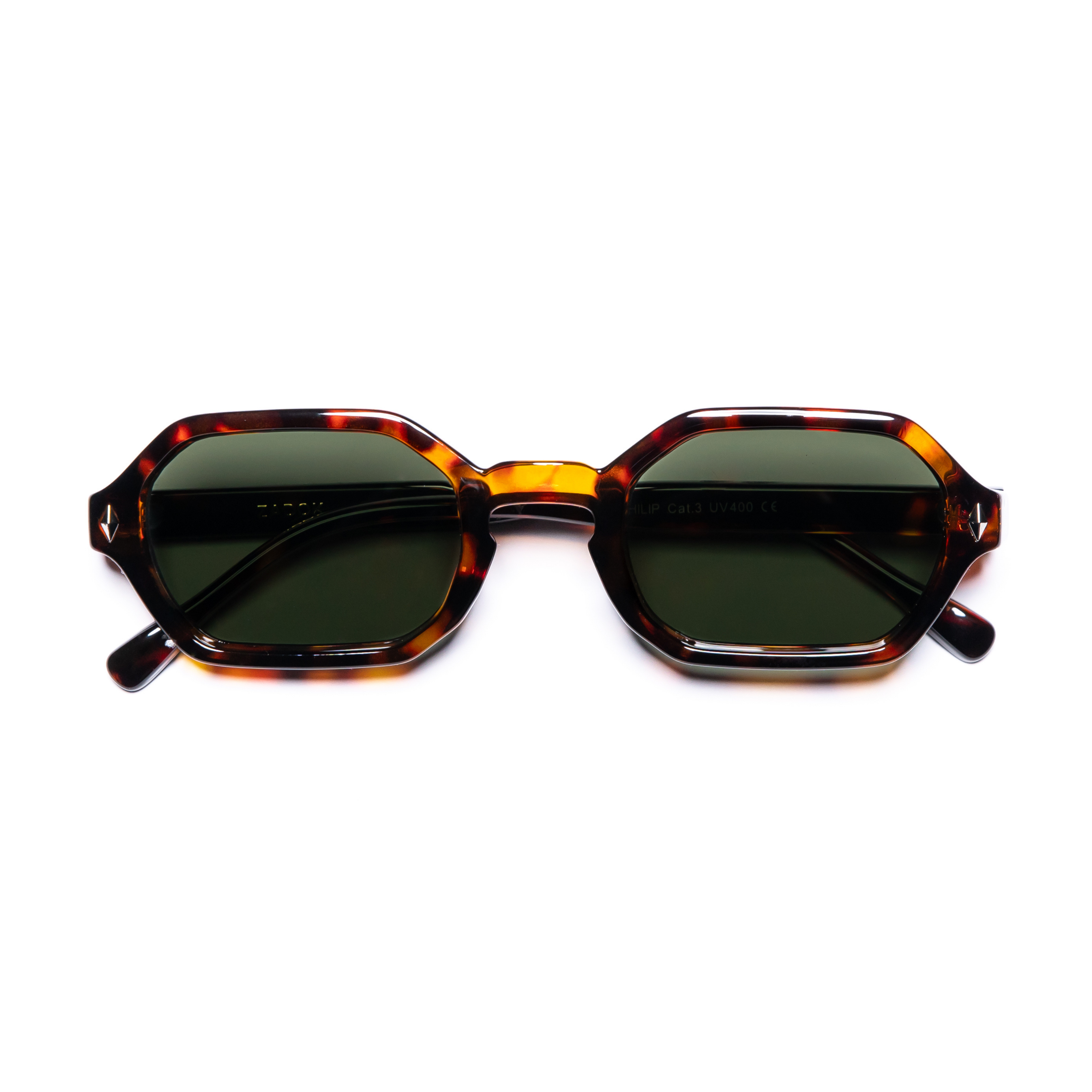 PHILIP / TORTOISE DARK GREEN